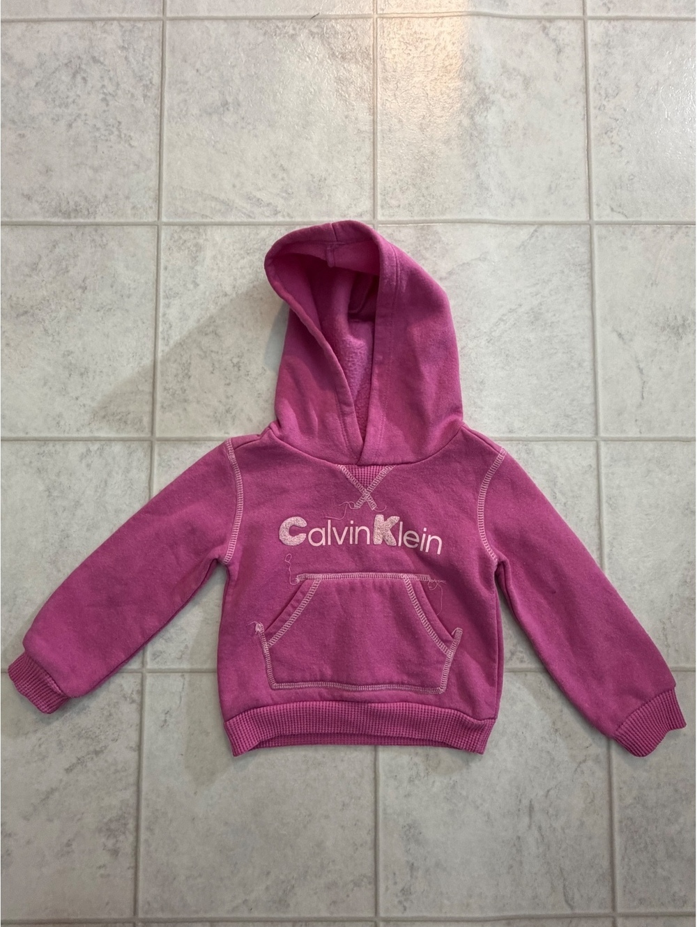 Calvin Klein Jeans pink toddler hoodie
